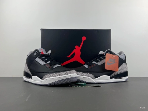 Bmlin Cement DN3707-010 Air 3 Black Jordan 0630